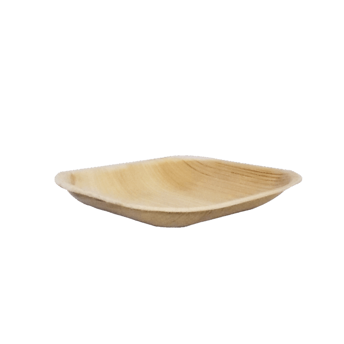 Palmeblads tallerken, 10 x 10 cm