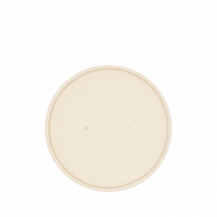 et rundt paplåg med huller til damp