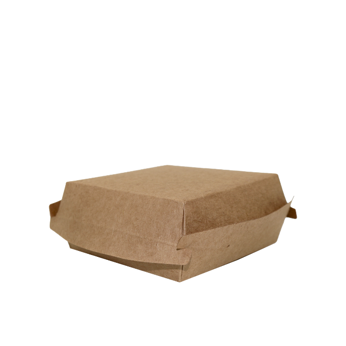 KBBT10 2-delt burgerboks, 10 x 10 cm.