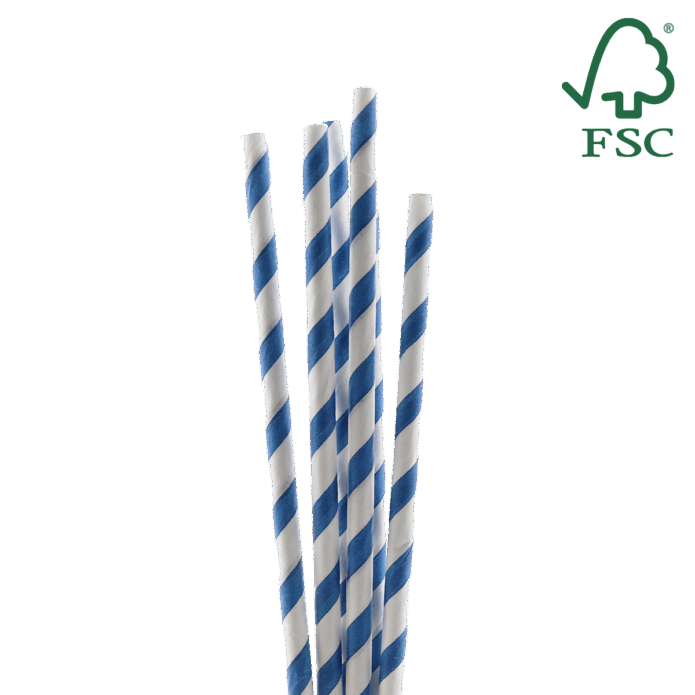 PS6WB125-FSC Paper straw, Ø6 195mm