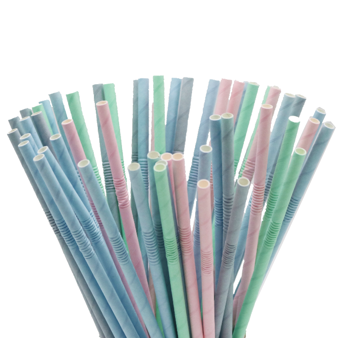 PS8P230-PASTEL-FSC Paper straw, Ø8 230mm