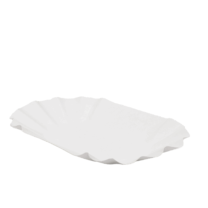Pølsebakke, 18 x 9 x 3 cm.