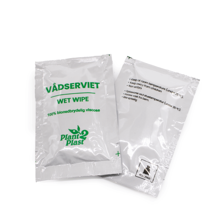 RWBV120-R Vådserviet, 100% bio-viscose, 170x110, kolli á 2000 stk.