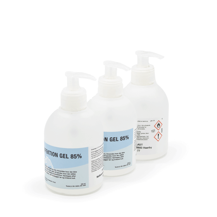 Hånddesinfektionsgel 85%, 300 ml