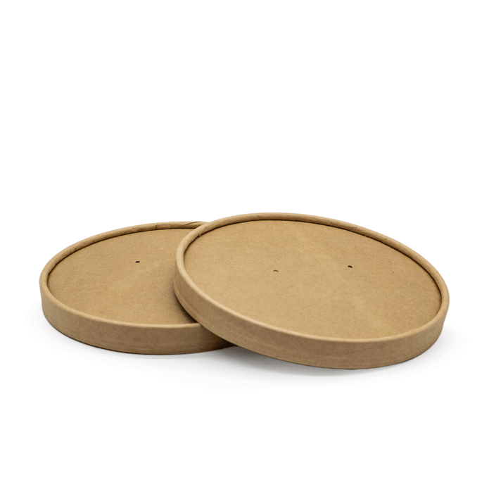 a round paper lid with holes to allow steam to escape