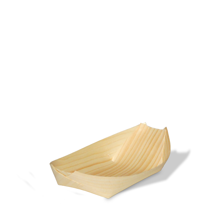 Træbåd, 17 cm